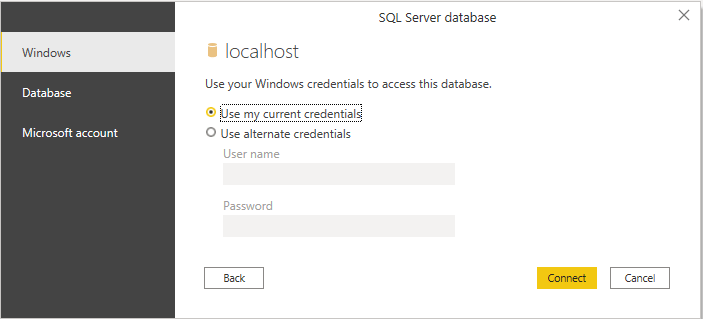 Power BI Credentials Prompt