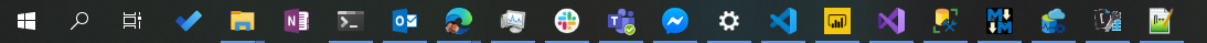 Cluttered Taskbar