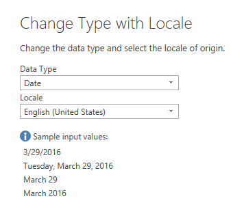Data Type = Date, Locale = English (United States)